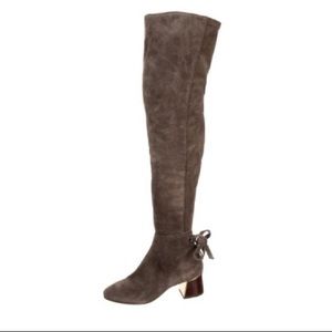 Tory Burch Over The Knee Suede Boots